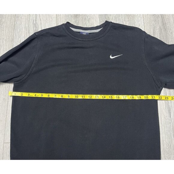 Classic Nike Sweatshirt Mens Large Black White Check Embroidered Sweater Y2K - Picture 5 of 5